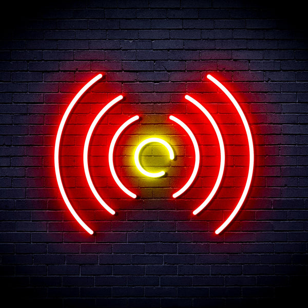 advpro-radio-wave-ultra-bright-led-neon-sign-fnu0397 - Red & Yellow