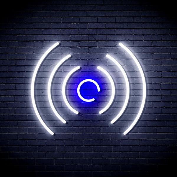advpro-radio-wave-ultra-bright-led-neon-sign-fnu0397 - White & Blue