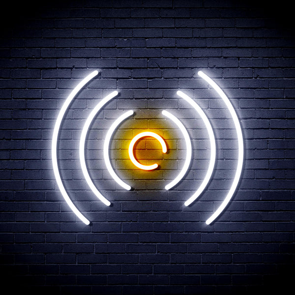 advpro-radio-wave-ultra-bright-led-neon-sign-fnu0397 - White & Golden Yellow