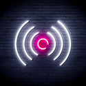 advpro-radio-wave-ultra-bright-led-neon-sign-fnu0397 - White & Pink