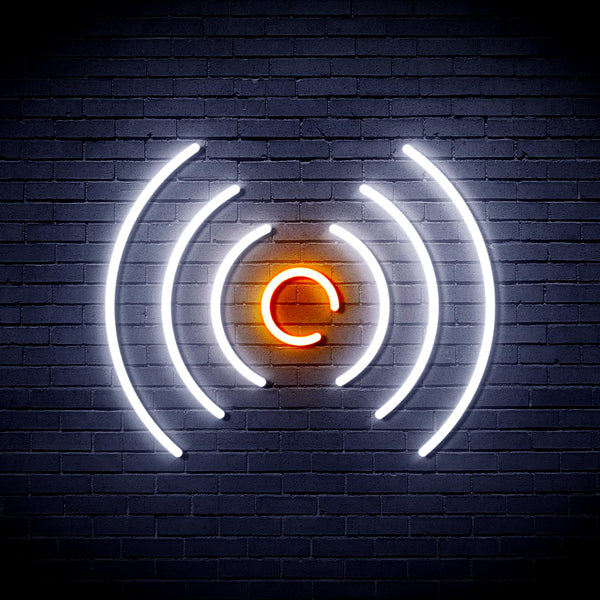 advpro-radio-wave-ultra-bright-led-neon-sign-fnu0397 - White & Orange