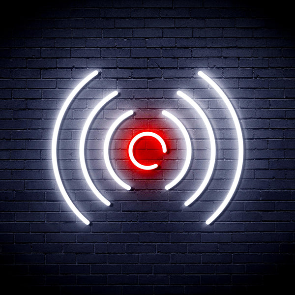advpro-radio-wave-ultra-bright-led-neon-sign-fnu0397 - White & Red