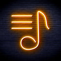 advpro-musical-note-ultra-bright-led-neon-sign-fnu0398 - Golden Yellow