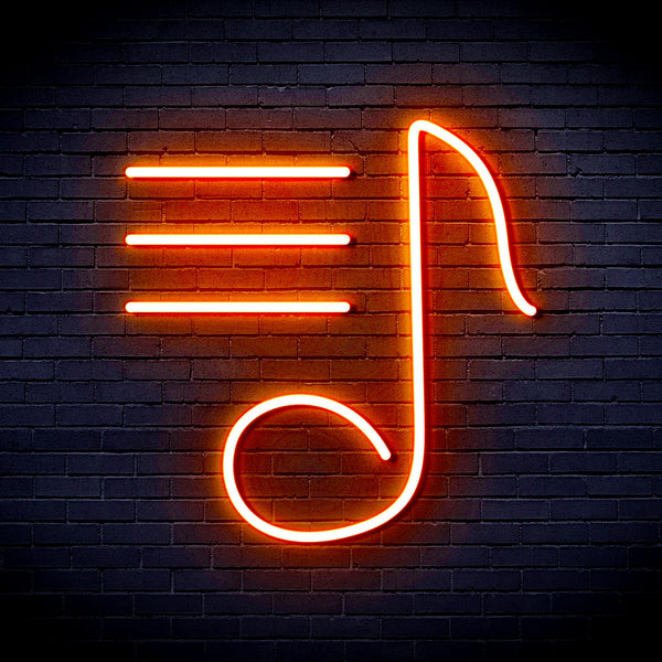 advpro-musical-note-ultra-bright-led-neon-sign-fnu0398 - Orange