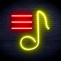 advpro-musical-note-ultra-bright-led-neon-sign-fnu0398 - Red & Yellow