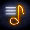 advpro-musical-note-ultra-bright-led-neon-sign-fnu0398 - White & Golden Yellow