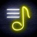 advpro-musical-note-ultra-bright-led-neon-sign-fnu0398 - White & Yellow