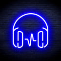advpro-headphone-ultra-bright-led-neon-sign-fnu0399 - Blue