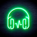 advpro-headphone-ultra-bright-led-neon-sign-fnu0399 - Green