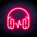 advpro-headphone-ultra-bright-led-neon-sign-fnu0399 - Pink