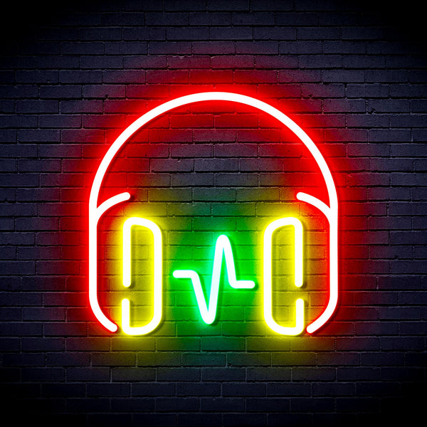 advpro-headphone-ultra-bright-led-neon-sign-fnu0399 - Multi-Color 2