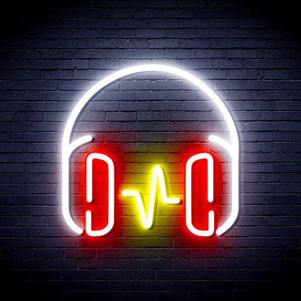 Headphone Ultra-Bright LED Neon Sign fnu0399