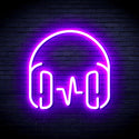 advpro-headphone-ultra-bright-led-neon-sign-fnu0399 - Purple
