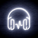 advpro-headphone-ultra-bright-led-neon-sign-fnu0399 - White