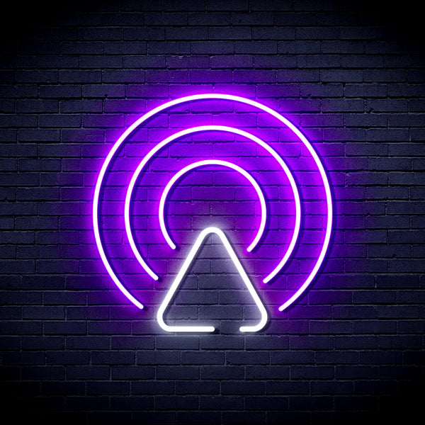 advpro-radio-wave-ultra-bright-led-neon-sign-fnu0400 - White & Purple