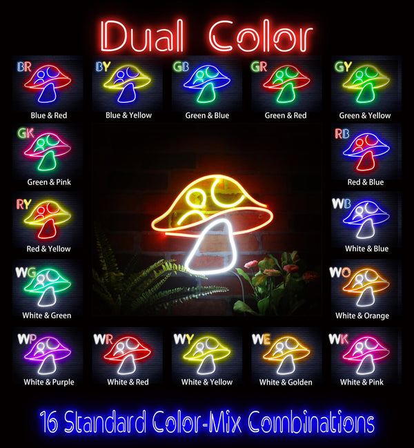advpro-mushroom-ultra-bright-led-neon-sign-fnu0401 - Dual-Color