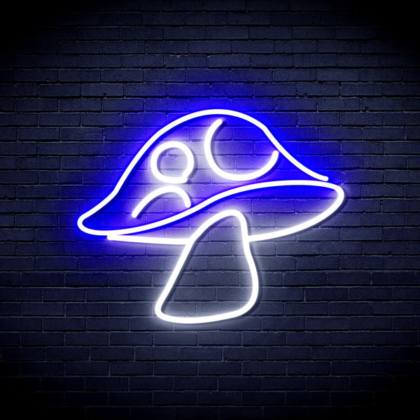 advpro-mushroom-ultra-bright-led-neon-sign-fnu0401 - White & Blue