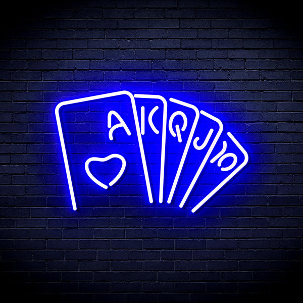 advpro-poker-ultra-bright-led-neon-sign-fnu0402 - Blue