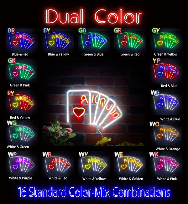 advpro-poker-ultra-bright-led-neon-sign-fnu0402 - Dual-Color