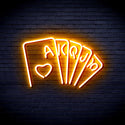 advpro-poker-ultra-bright-led-neon-sign-fnu0402 - Golden Yellow