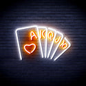 advpro-poker-ultra-bright-led-neon-sign-fnu0402 - White & Orange