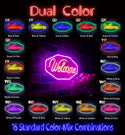 advpro-welcome-ultra-bright-led-neon-sign-fnu0403 - Dual-Color