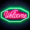 advpro-welcome-ultra-bright-led-neon-sign-fnu0403 - Green & Pink