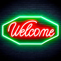 advpro-welcome-ultra-bright-led-neon-sign-fnu0403 - Green & Red