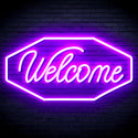 advpro-welcome-ultra-bright-led-neon-sign-fnu0403 - Purple