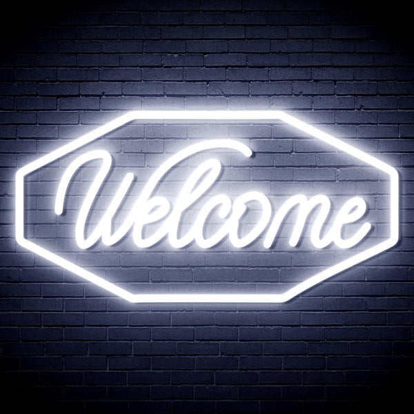 advpro-welcome-ultra-bright-led-neon-sign-fnu0403 - White