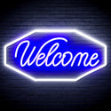 advpro-welcome-ultra-bright-led-neon-sign-fnu0403 - White & Blue