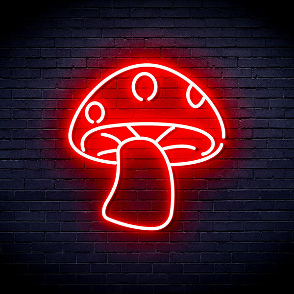 advpro-mushroom-ultra-bright-led-light-sign-kid-child-room-fnu0404 - Red