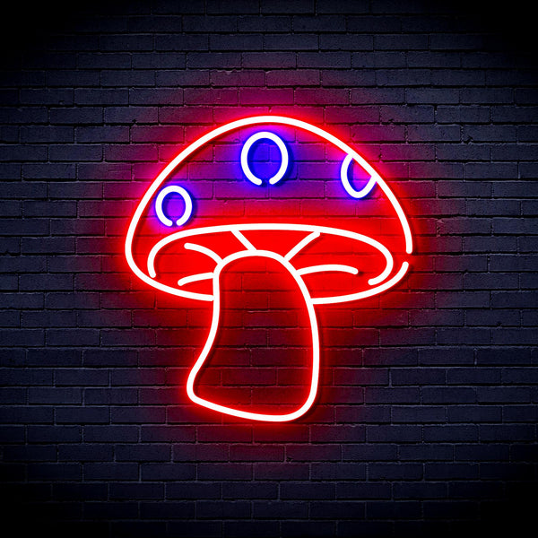 advpro-mushroom-ultra-bright-led-light-sign-kid-child-room-fnu0404 - Red & Blue
