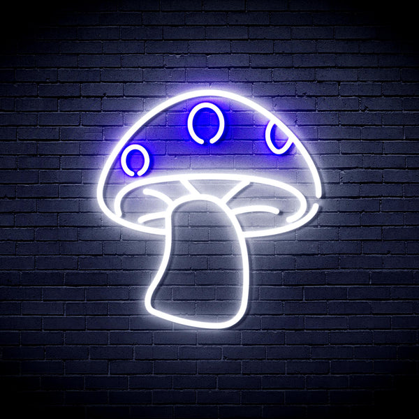advpro-mushroom-ultra-bright-led-light-sign-kid-child-room-fnu0404 - White & Blue