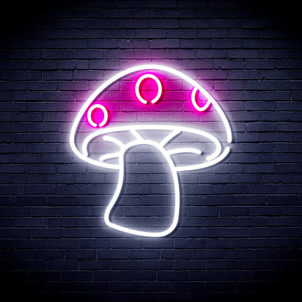 advpro-mushroom-ultra-bright-led-light-sign-kid-child-room-fnu0404 - White & Pink