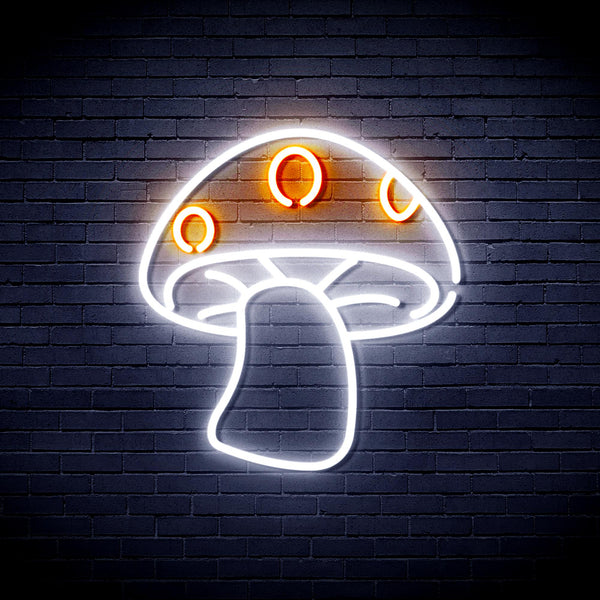 advpro-mushroom-ultra-bright-led-light-sign-kid-child-room-fnu0404 - White & Orange