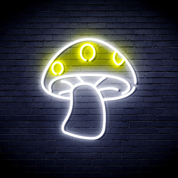 advpro-mushroom-ultra-bright-led-light-sign-kid-child-room-fnu0404 - White & Yellow