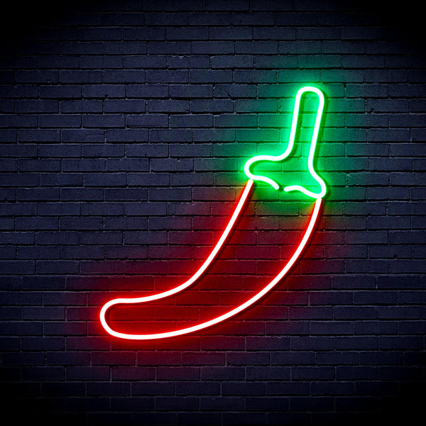 advpro-red-pepper-ultra-bright-led-neon-sign-fnu0405 - Green & Red