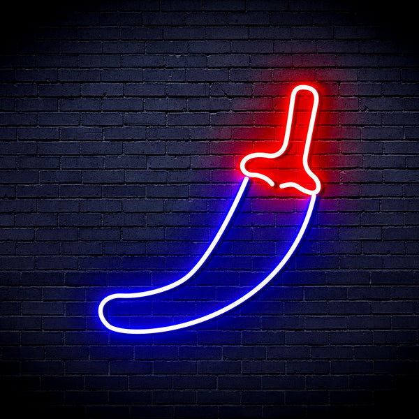 advpro-red-pepper-ultra-bright-led-neon-sign-fnu0405 - Red & Blue