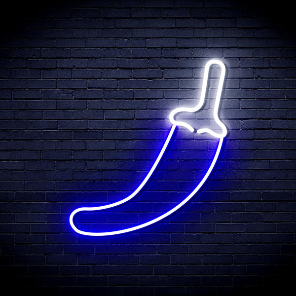 advpro-red-pepper-ultra-bright-led-neon-sign-fnu0405 - White & Blue