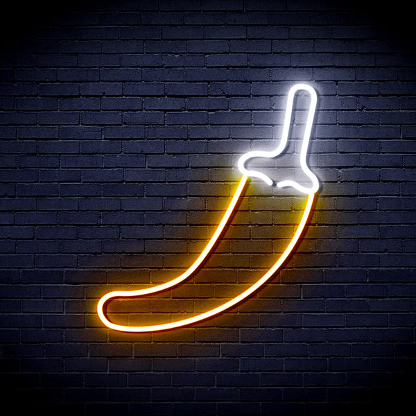 advpro-red-pepper-ultra-bright-led-neon-sign-fnu0405 - White & Golden Yellow