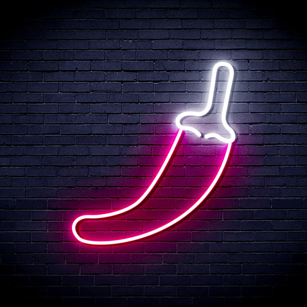 advpro-red-pepper-ultra-bright-led-neon-sign-fnu0405 - White & Pink