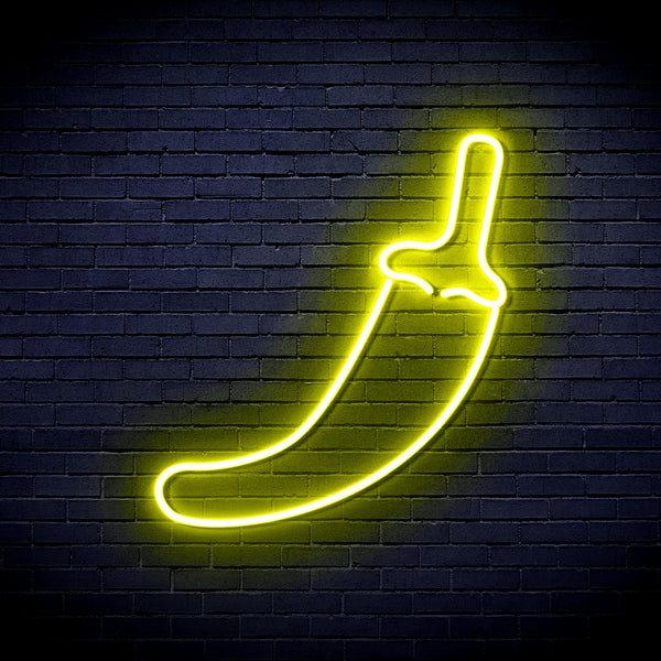 advpro-red-pepper-ultra-bright-led-neon-sign-fnu0405 - Yellow