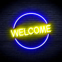 advpro-welcome-ultra-bright-led-neon-sign-fnu0406 - Blue & Yellow