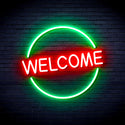 advpro-welcome-ultra-bright-led-neon-sign-fnu0406 - Green & Red
