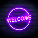 advpro-welcome-ultra-bright-led-neon-sign-fnu0406 - Purple