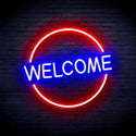 advpro-welcome-ultra-bright-led-neon-sign-fnu0406 - Red & Blue