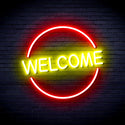 advpro-welcome-ultra-bright-led-neon-sign-fnu0406 - Red & Yellow