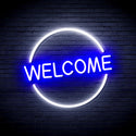 advpro-welcome-ultra-bright-led-neon-sign-fnu0406 - White & Blue