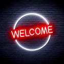 advpro-welcome-ultra-bright-led-neon-sign-fnu0406 - White & Red